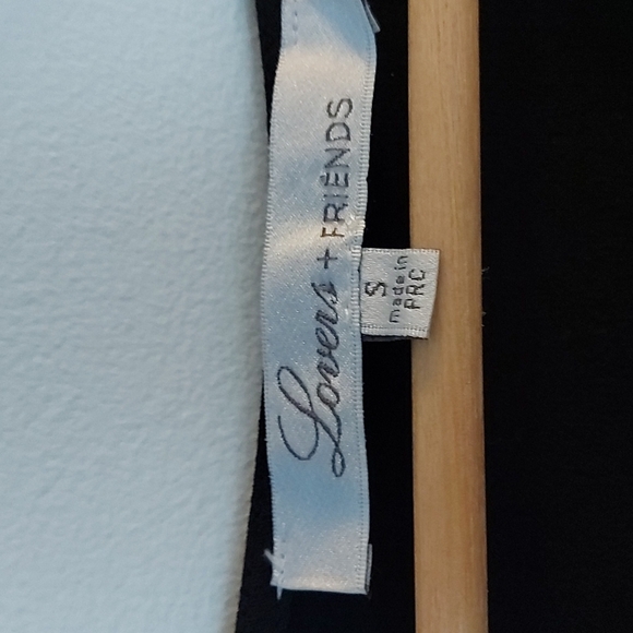 Lovers + Friends Vision Long Sleeve Faux Wrap Bodysuit Black Size Small - Picture 5 of 8